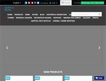Tablet Screenshot of lojareidasespadas.com